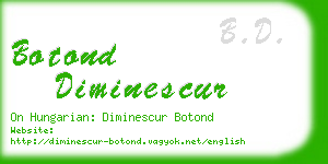 botond diminescur business card